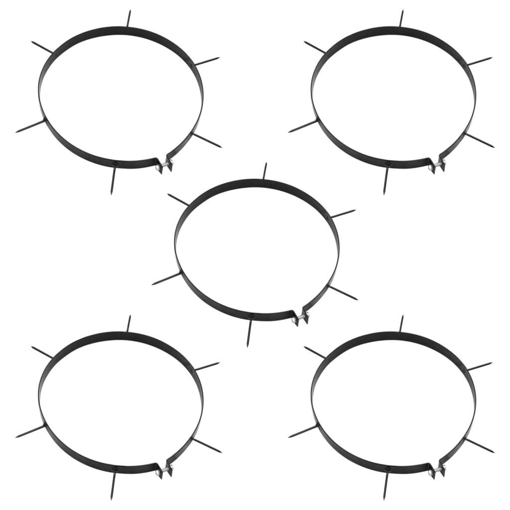 Rasenlüfter Rasenlüfter für Gartenwalze 5 Stk. mit Spikes Ø 30 cm Eisen