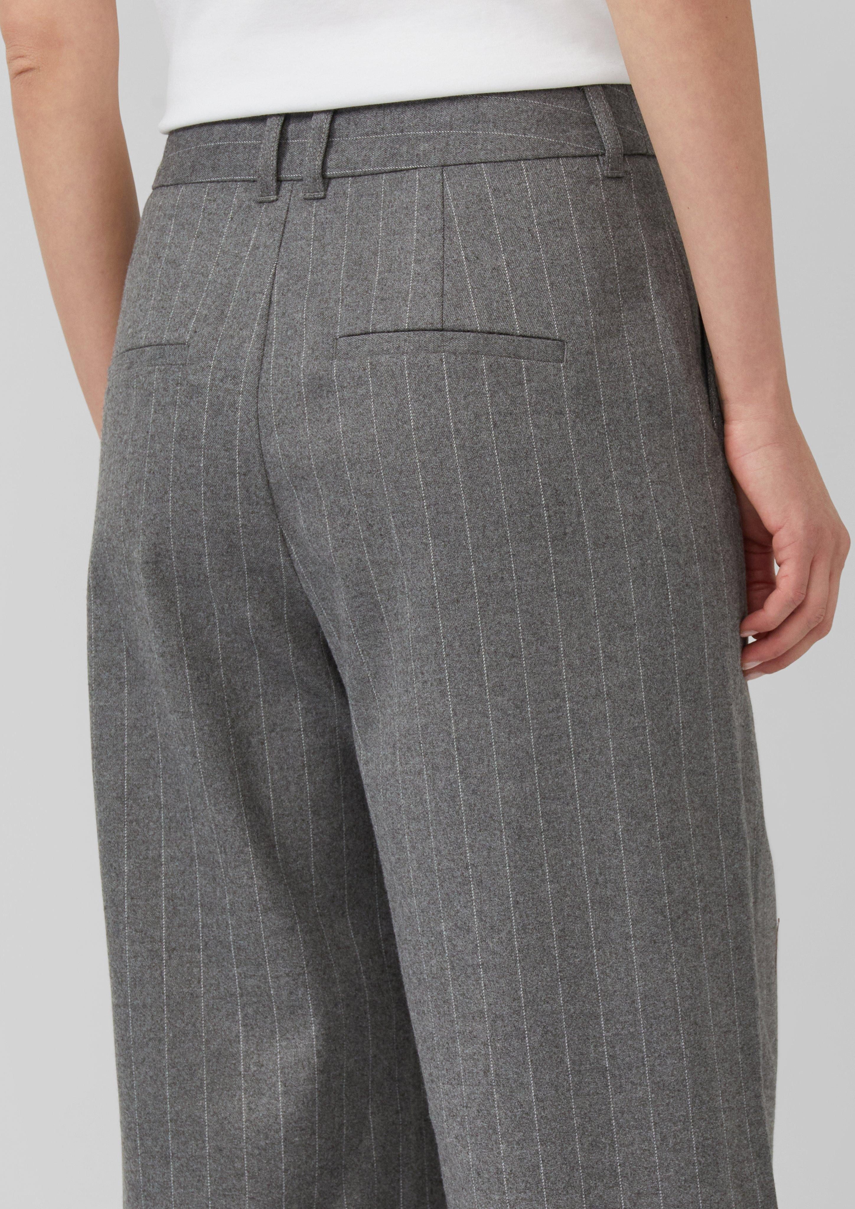 s.Oliver Stoffhose Wide-Leg-Hose mit Nadelstreifen und günstig online kaufen