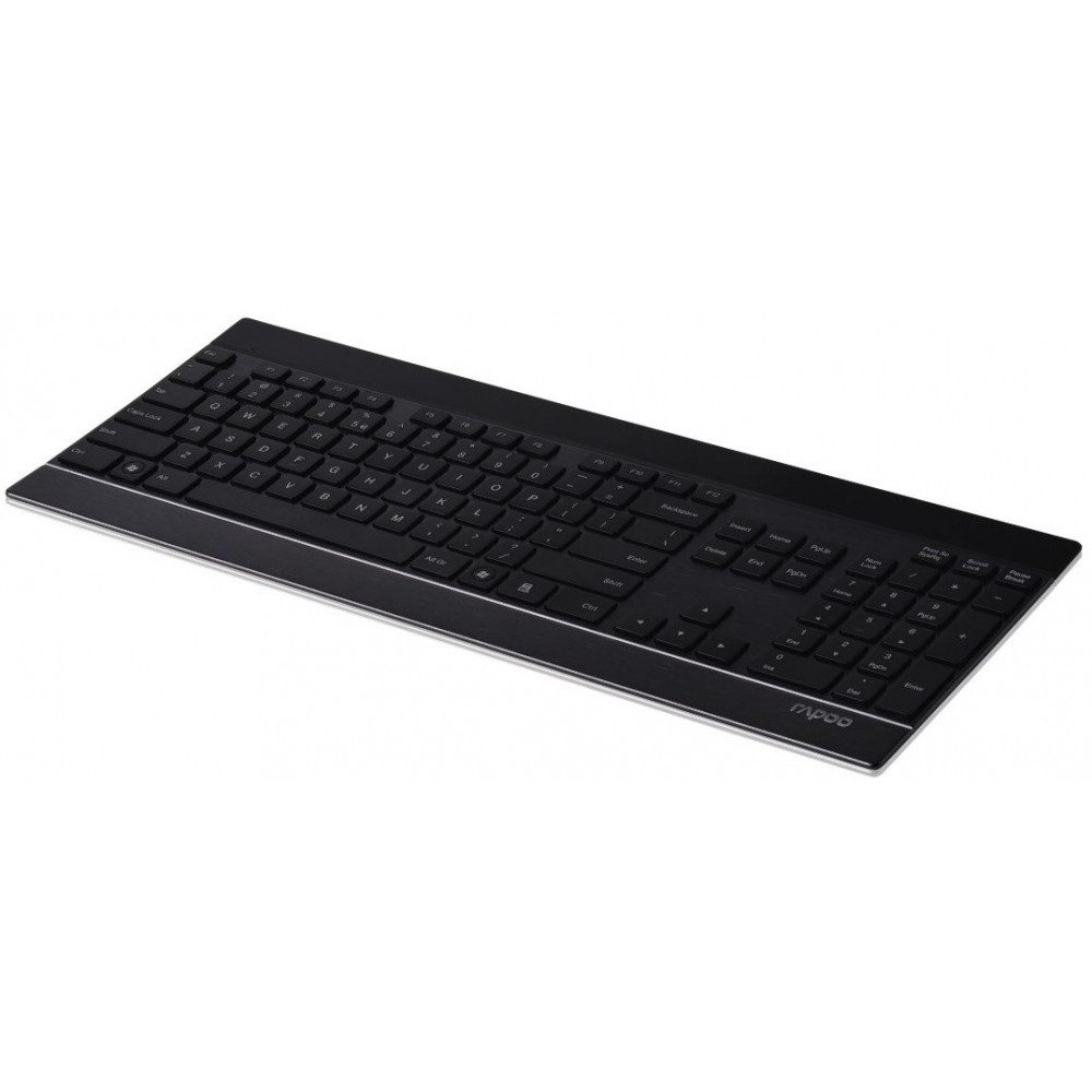 Rapoo Rapoo E9270P kabellose Tastatur schwarz - elegant. Tastatur (Leise Tasten)