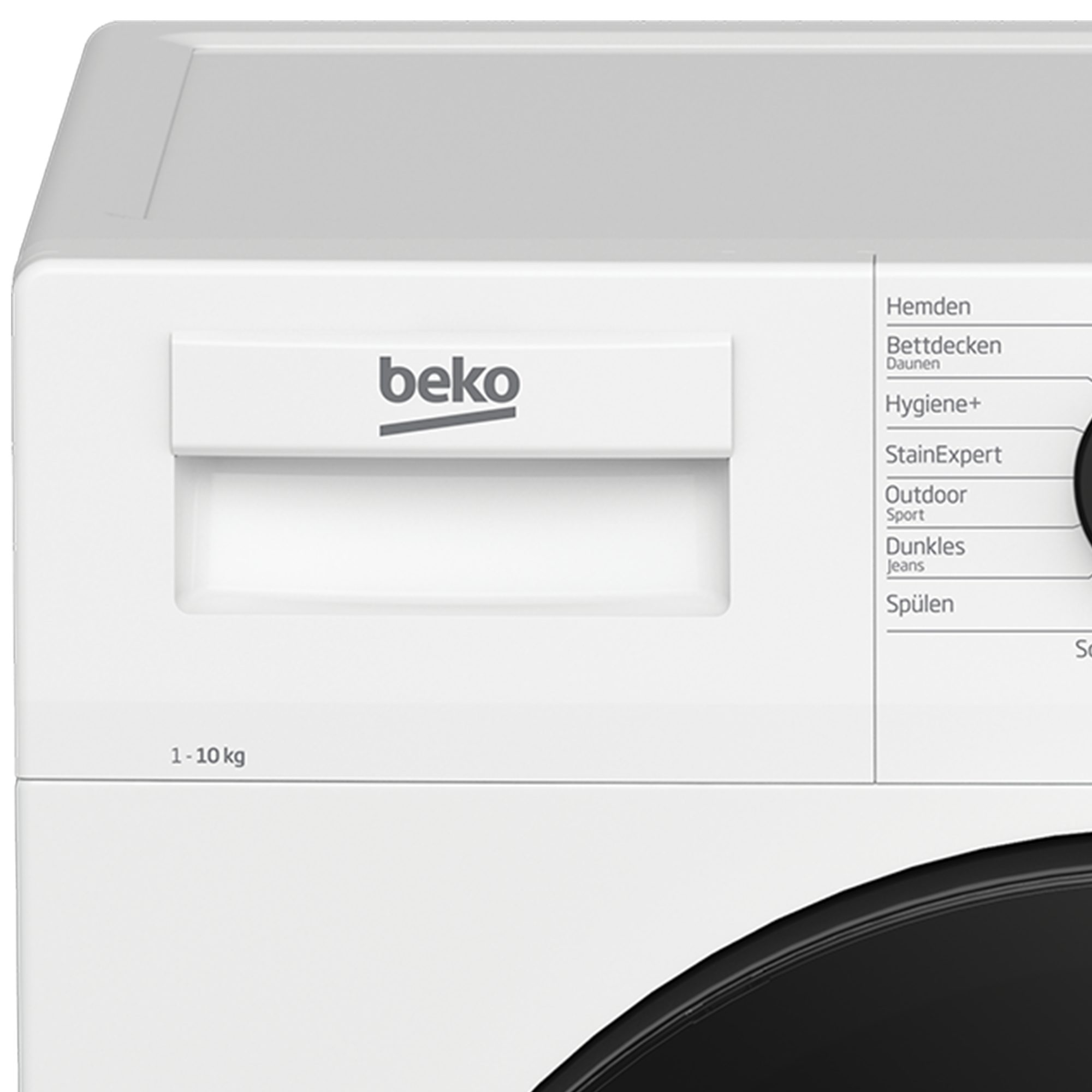 BEKO Waschmaschine WMC101464ST1, 10 kg, 1400 U/min, AddXtra, Dampffunktion, Bluetooth HomeWiz, 15+6 Programme