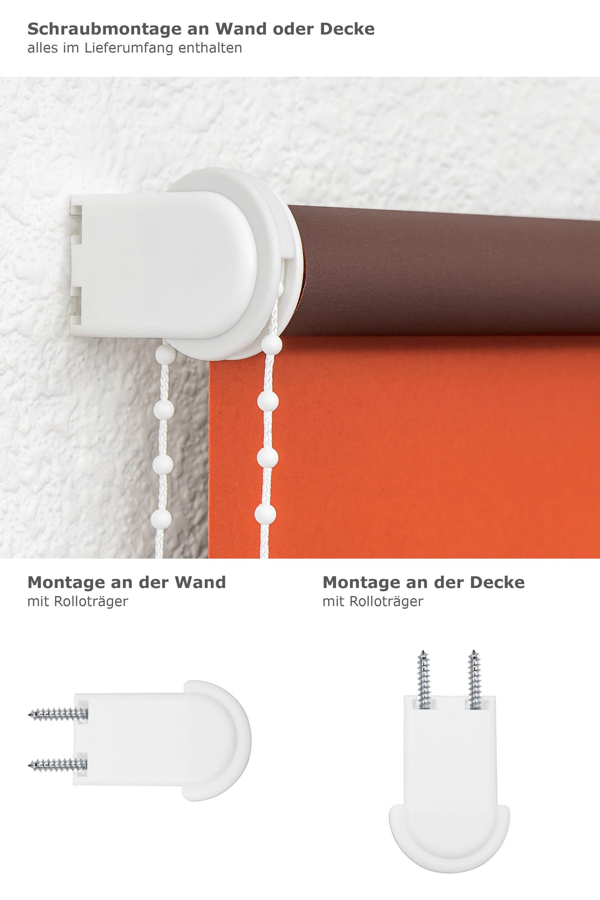 Verdunklungsrollo Verdunkelungsrollo Rostorange, LYSEL®, abdunkelnd, HxB 175x102.5cm