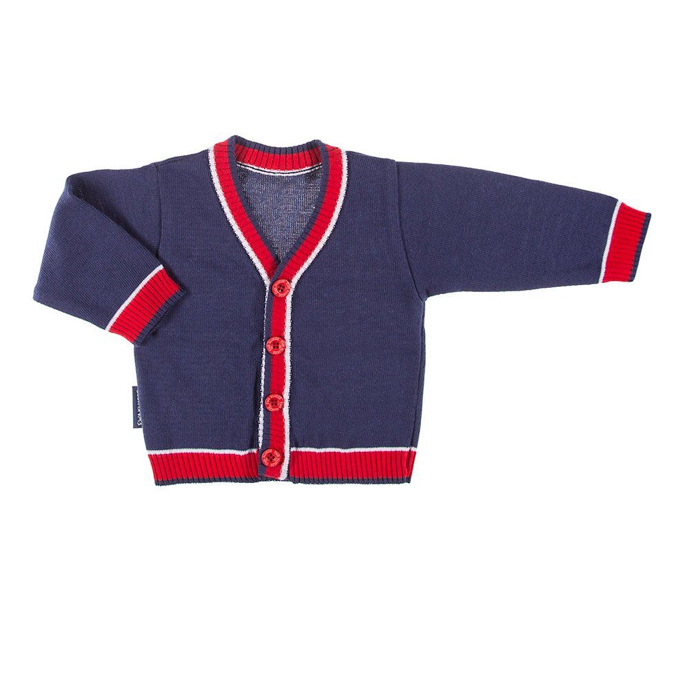 Strickjacke Eevi marineblau/rot Eevi Cosmos Strickjacke