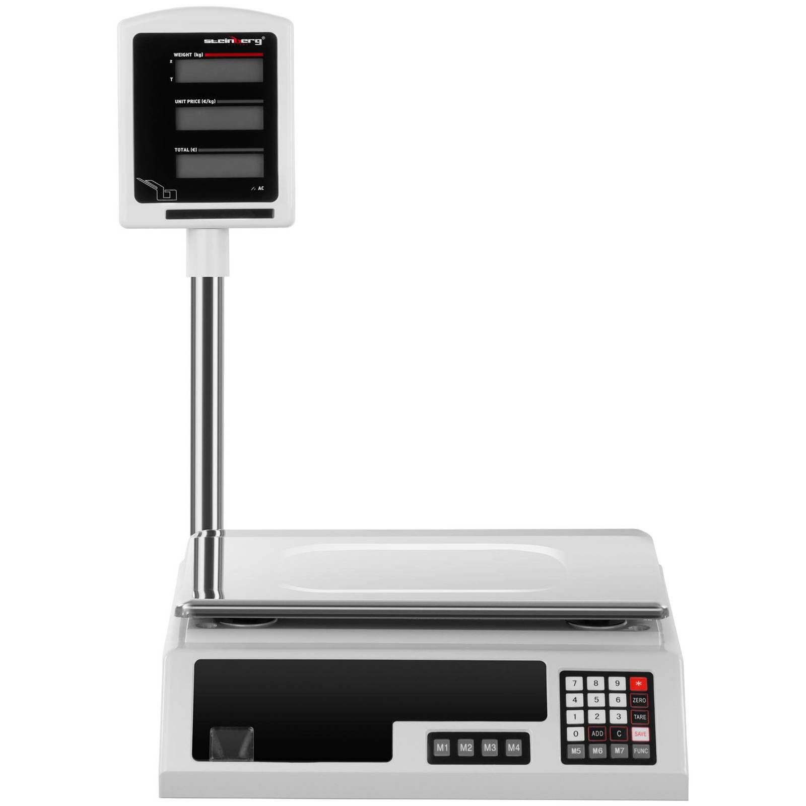 Steinberg Systems Präzisionswaage Kontrollwaage 30 kg / 1 g Hochanzeige Ladenwaage Marktwaage Preiswaage – Bild 2 von 5