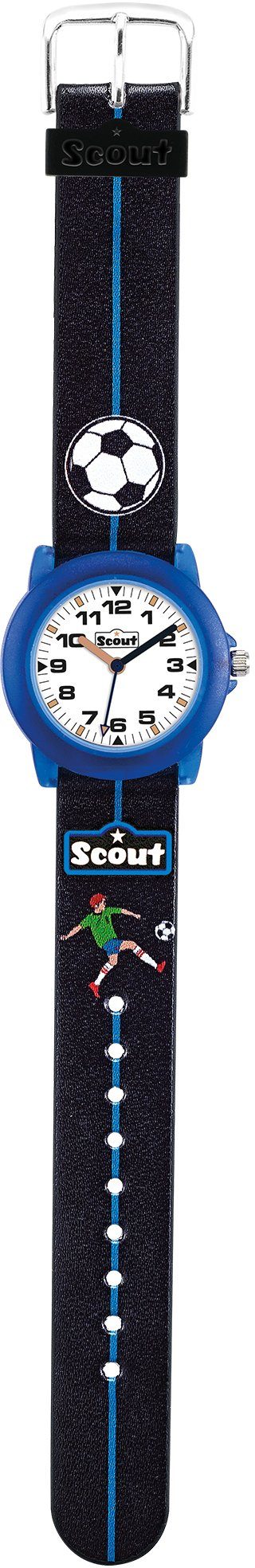 Scout Quarzuhr Fußballuhr, Crystal, 280305000, mit Fußballmotiv, ideal auch als Geschenk