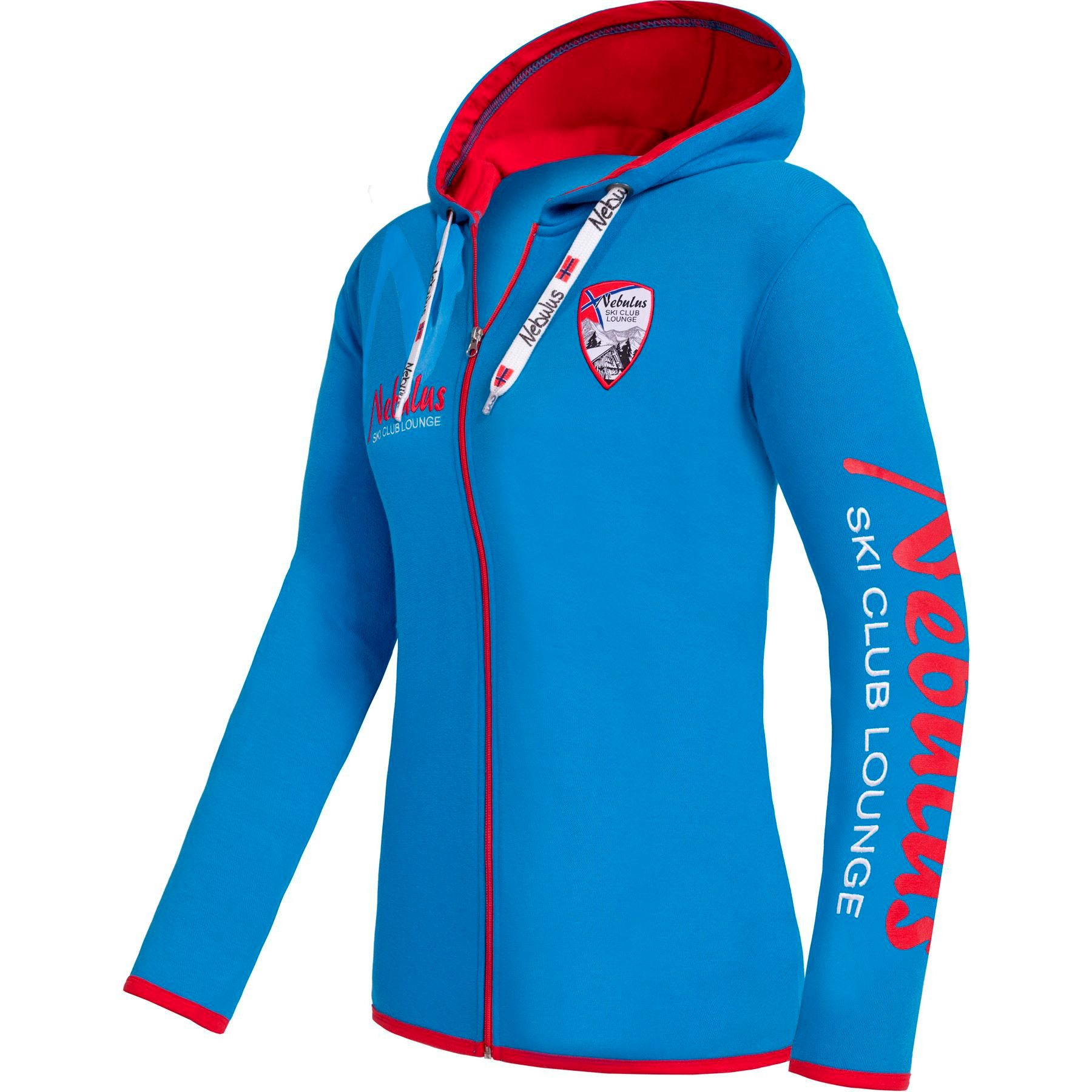 Nebulus Sweatjacke CLUBLOUNGE, P6388 - Damen, malibublau, XL/42 günstig online kaufen