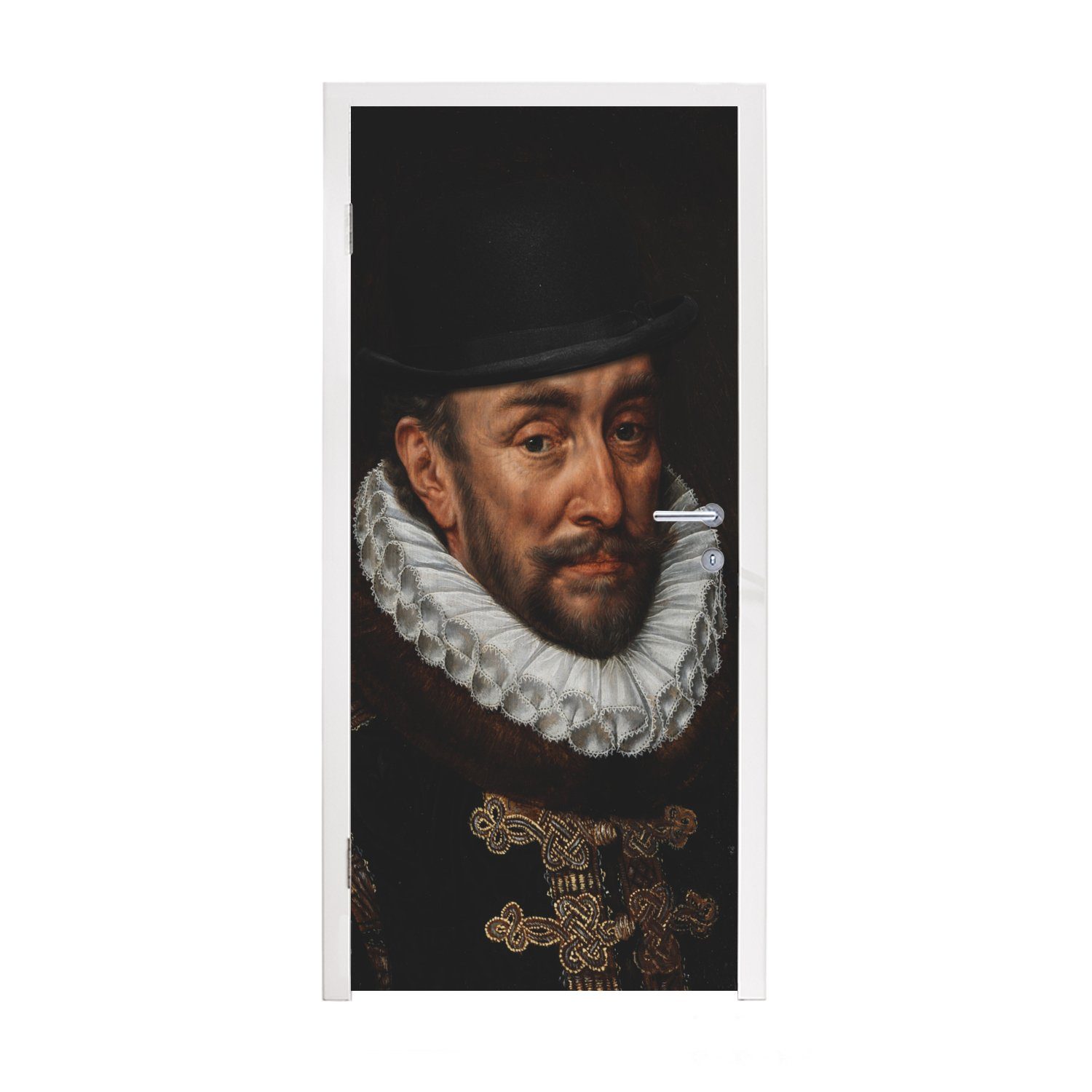 MuchoWow Türtapete Gemälde - Wilhelm von Oranien - Alte Meister, Matt, bedruckt, (1 St), Fototapete für Tür, Türaufkleber, 75x205 cm