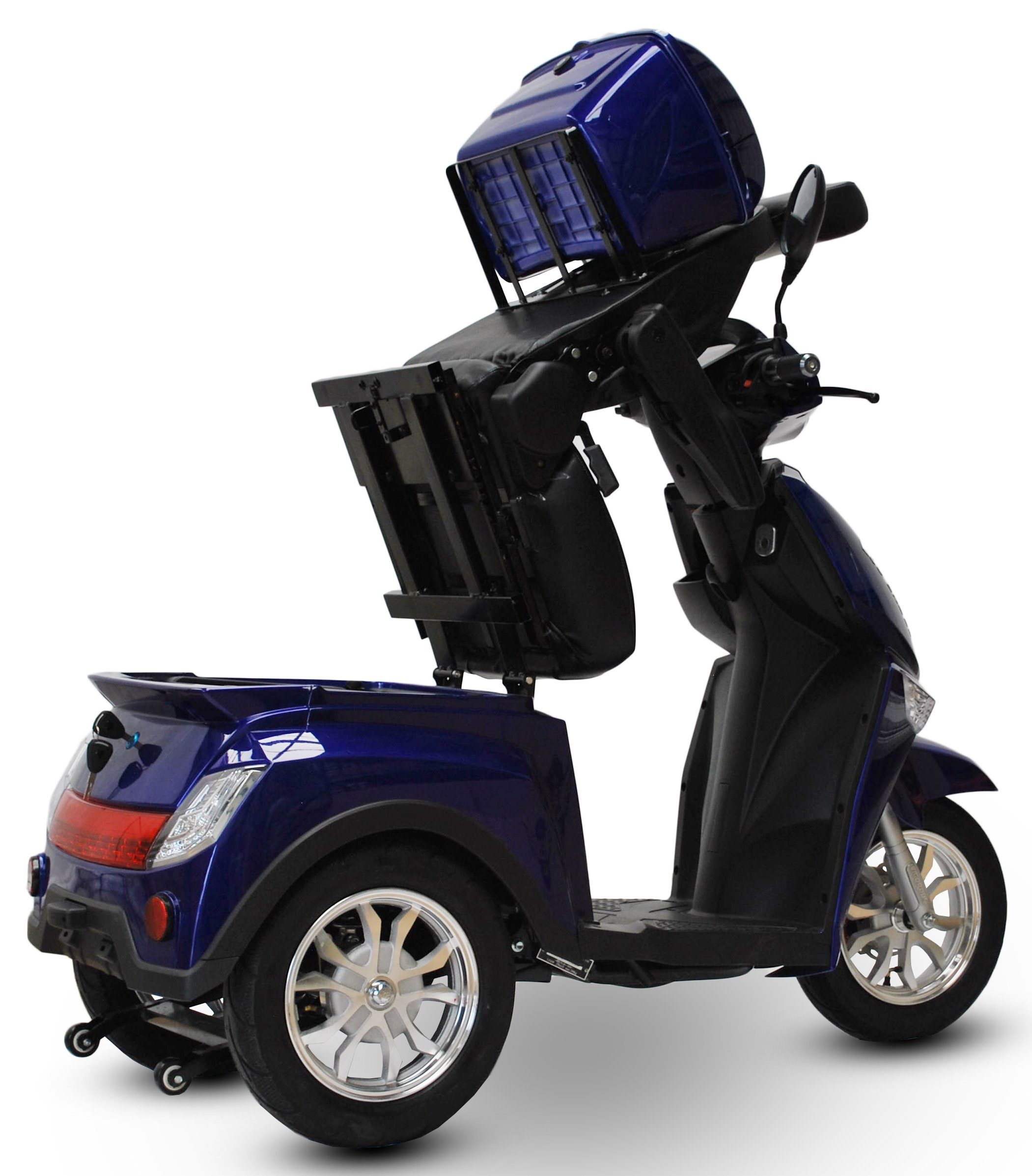 ECO ENGEL Elektromobil ECO Seniorenmobil, Topcase km/h 25 Roller ENGEL 1000,00 inkl. 1000 25,00 Blau km/h, W, 504 Elektro Watt