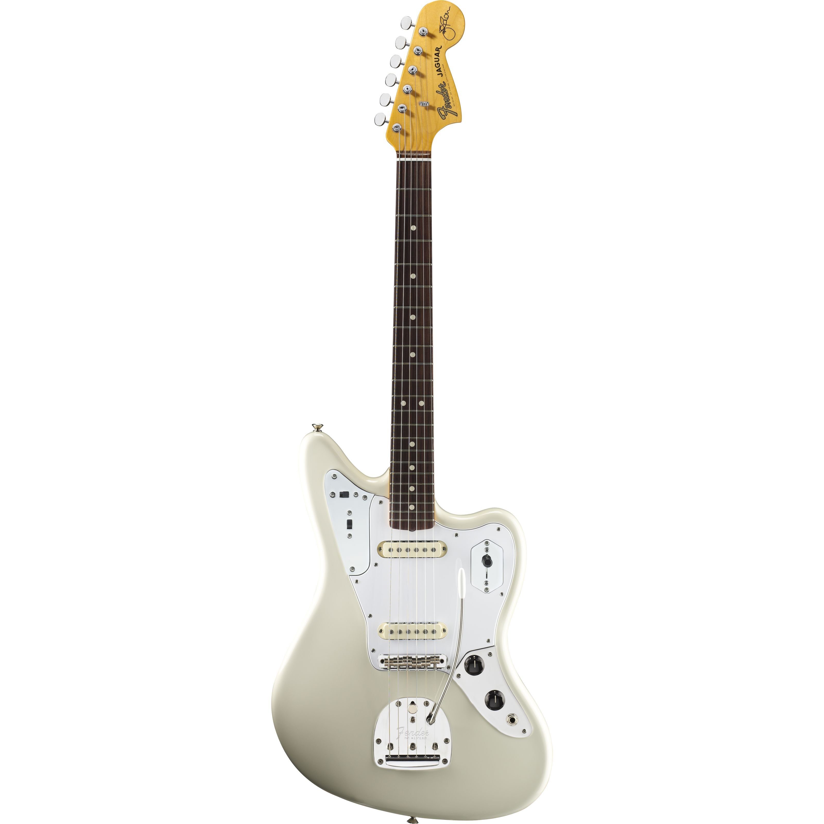 Fender E-Gitarre, Johnny Marr Jaguar RW Olympic White, E-Gitarren, Andere Modelle, Johnny Marr Jaguar RW Olympic White - E-Gitarre