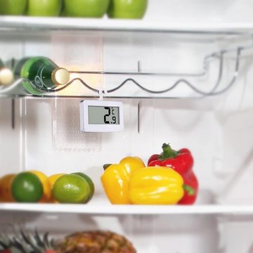 Coonoor Kühlschrankthermometer Mit Gut Lesbarem LCD-Anzeige Lesen, Perfekt für Lnnen/Außen/Home/Restaurants/Bars/Cafés