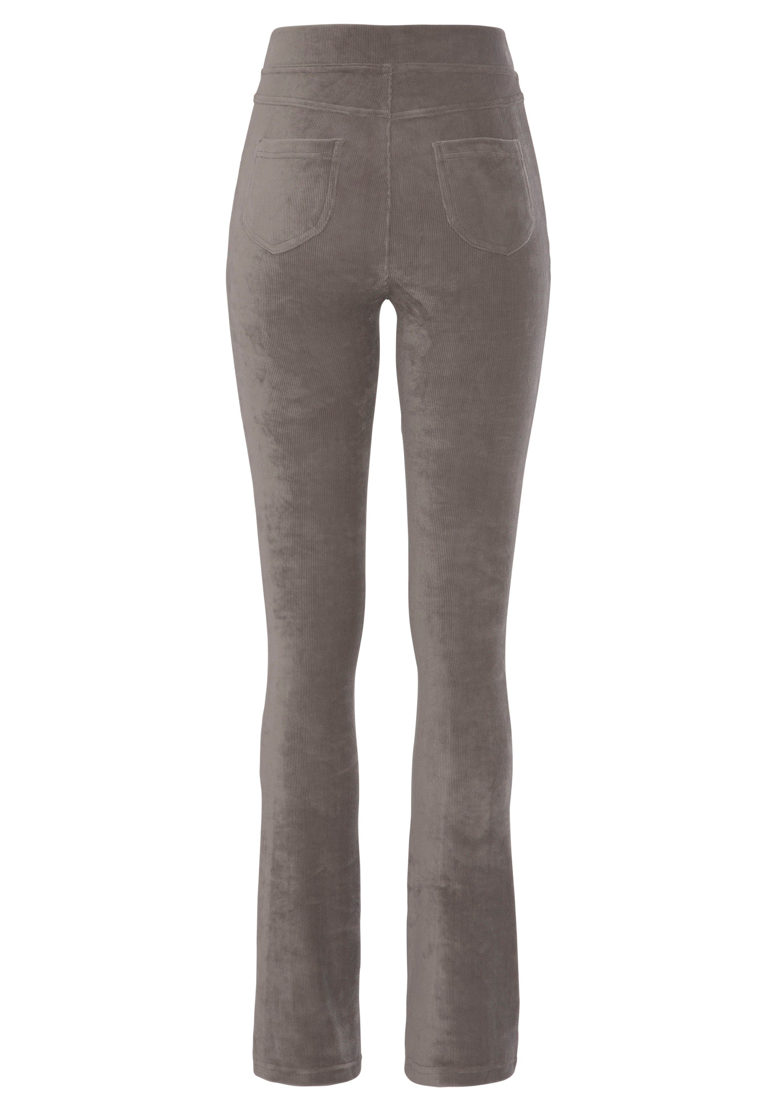 Cord-Optik, LASCANA stone Material Loungewear weichem aus in Jazzpants