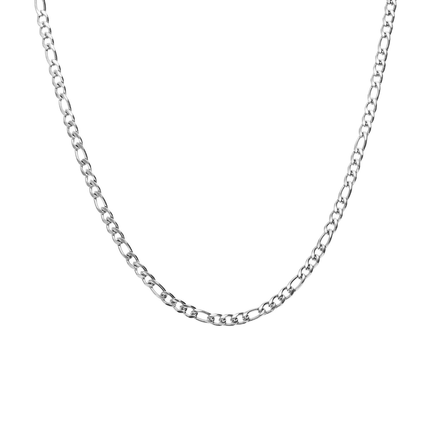 LUCARDI Kette ohne Anhänger Halskette - Stahl - Silber - Unisex
