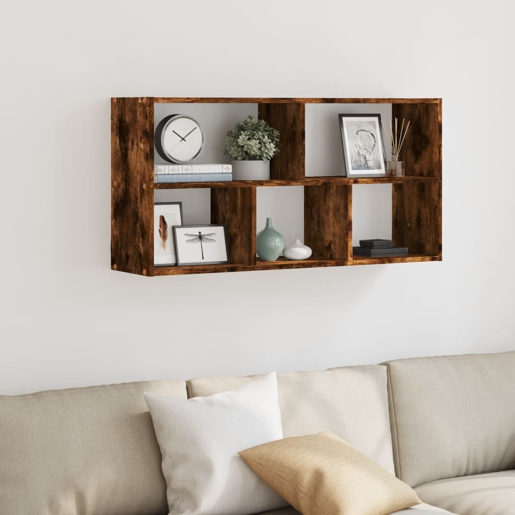 vidaXL Regal Wandregal Räuchereiche 100x25x50 cm günstig online kaufen