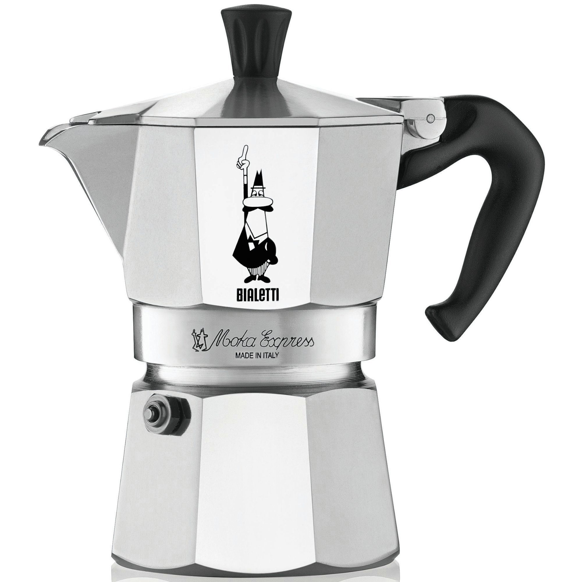 BIALETTI Espressokocher Bialetti Moka Express Espressokocher 3 Tassen (130ml)