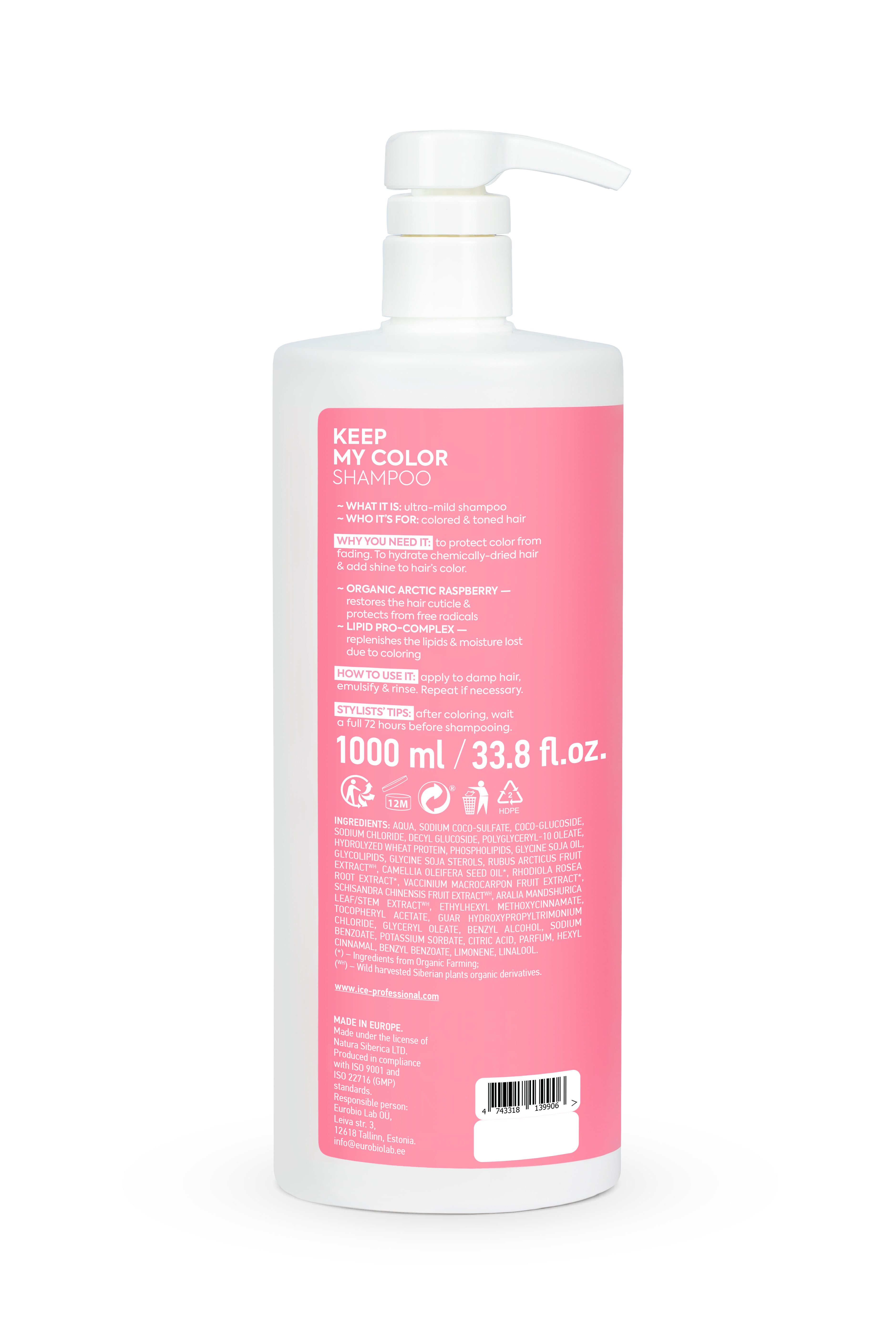 Natura Siberica Haarshampoo ICE Professional Keep My Color Shampoo, 1000 ml
