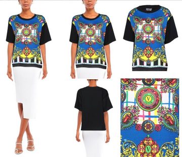 Versace T-Shirt VERSACE JEANS COUTURE PATTERNED Barock Top Bluse Shirt Oversized T-shi