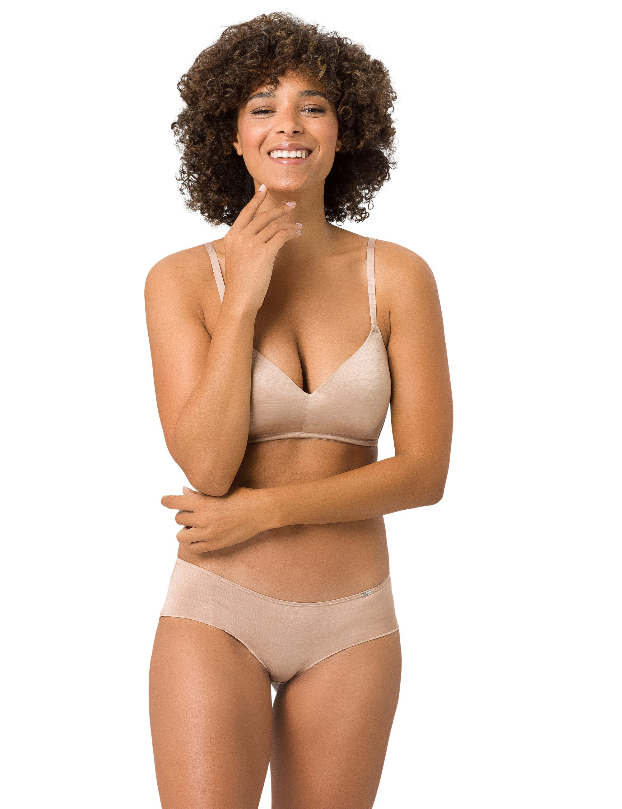 Beedees Bügelloser BH The One NP (1, 1-tlg., 1) in schöner Matt-Glanz-Struktur-Optik