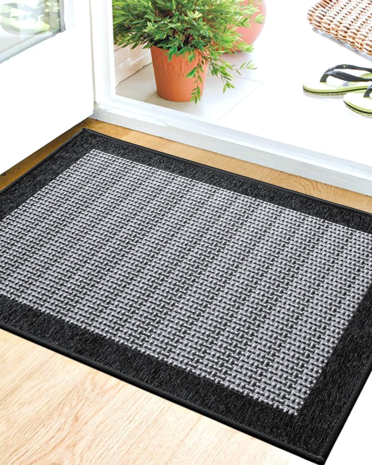 AURIVION Küchenläufer Küchenläufer geflochten, rechteckiger Küchenteppich rutschfest, 1, Höhe: 8 mm, Höhe ca: 8 mm, waschbar