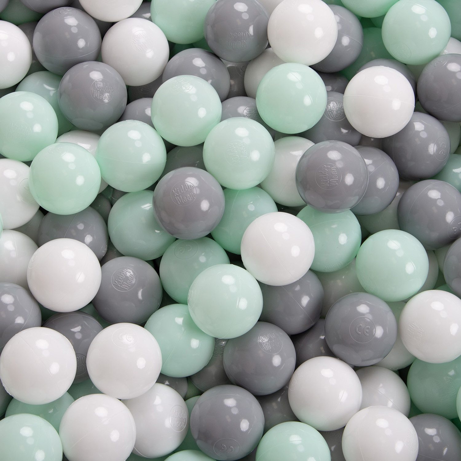 KiddyMoon Bällebad OK30AN, (Bällepool mit bunten Bällen, 200-tlg., Bällepool mit bunten Bällen, 200-tlg., Strukturierter Rippbezug), Made in Europe
