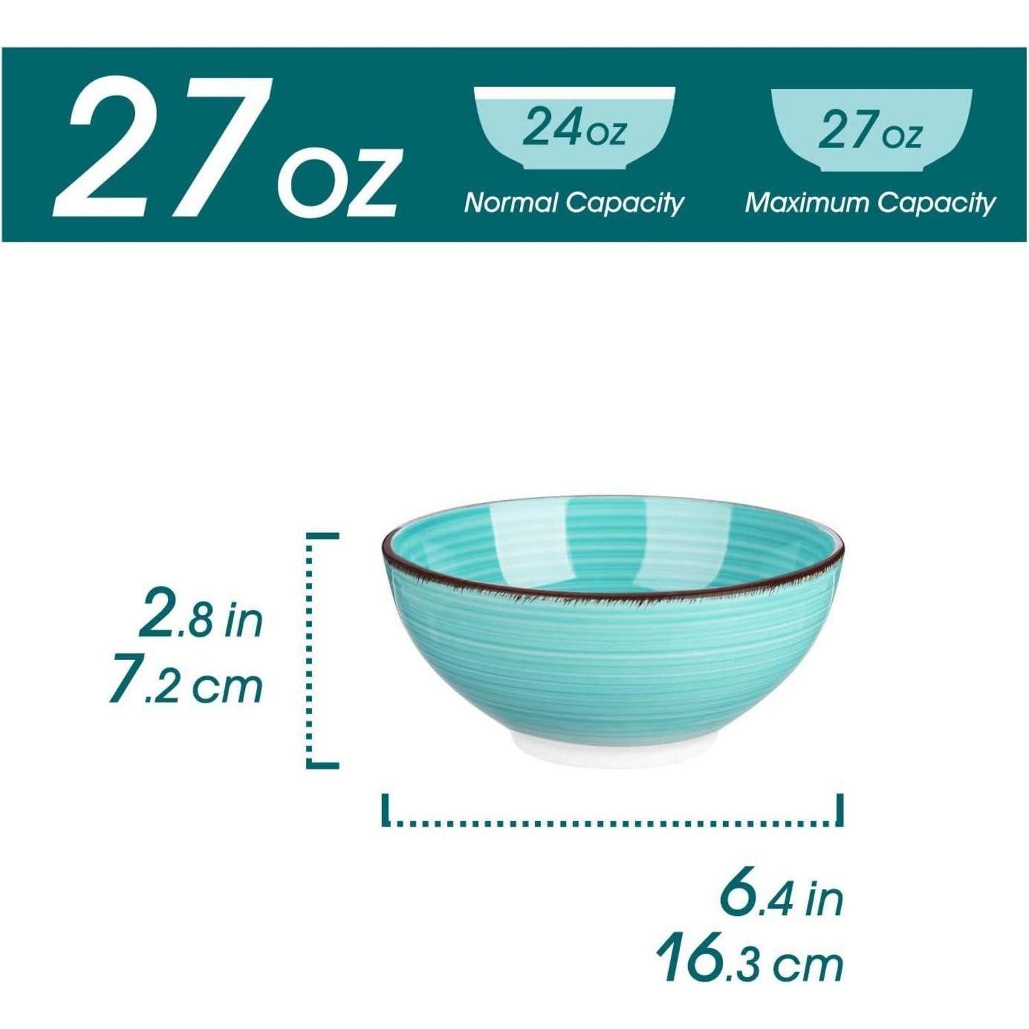 LuxusKollektion Suppenschale Suppenschalen Set Steinzeug BONITA 6-teilig