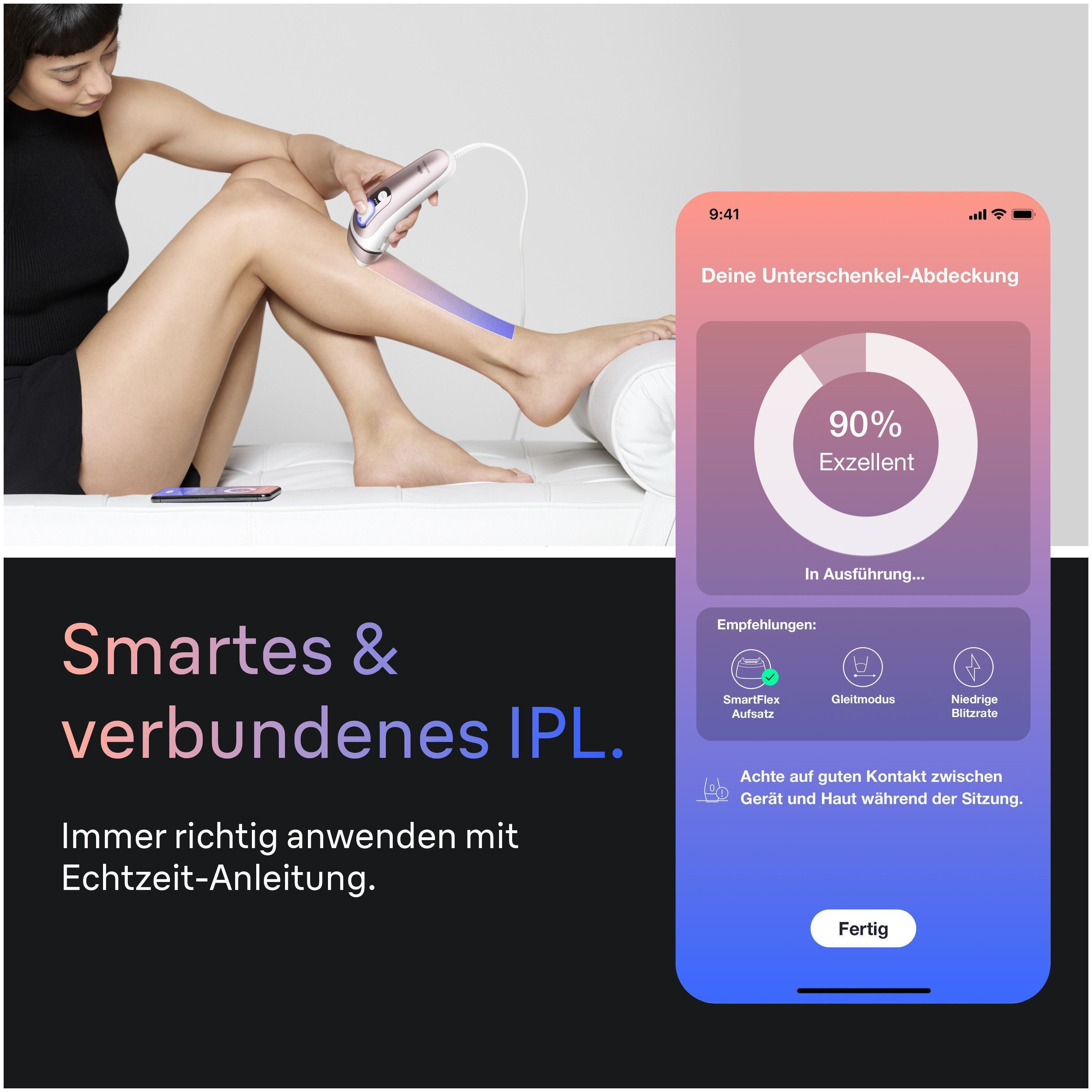 Braun IPL-Haarentferner Braun Smart Skin i·expert PL7432, 4 smarte Aufsätze, Mini-Gesichtsrasierer, Venus Rasierer, Tasche, Laser-Haarentfernung für Zuhause, Dauerhafte Haarreduzierung Modell 2026