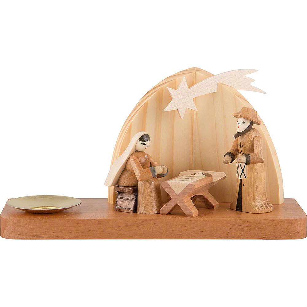 Seiffener Kunsthandwerk Theo Lorenz Schwibbogen Weihnachtskrippe - Heilige Familie (9cm) von Theo Lorenz Kunsthandwerk