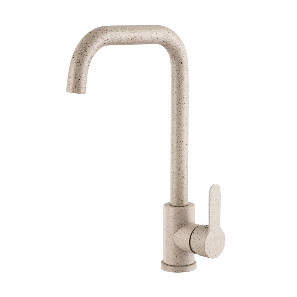 Lavre Spültischarmatur STEEL Küchenarmatur Einhebelmischer Hochdruck, beige gesprenkelt