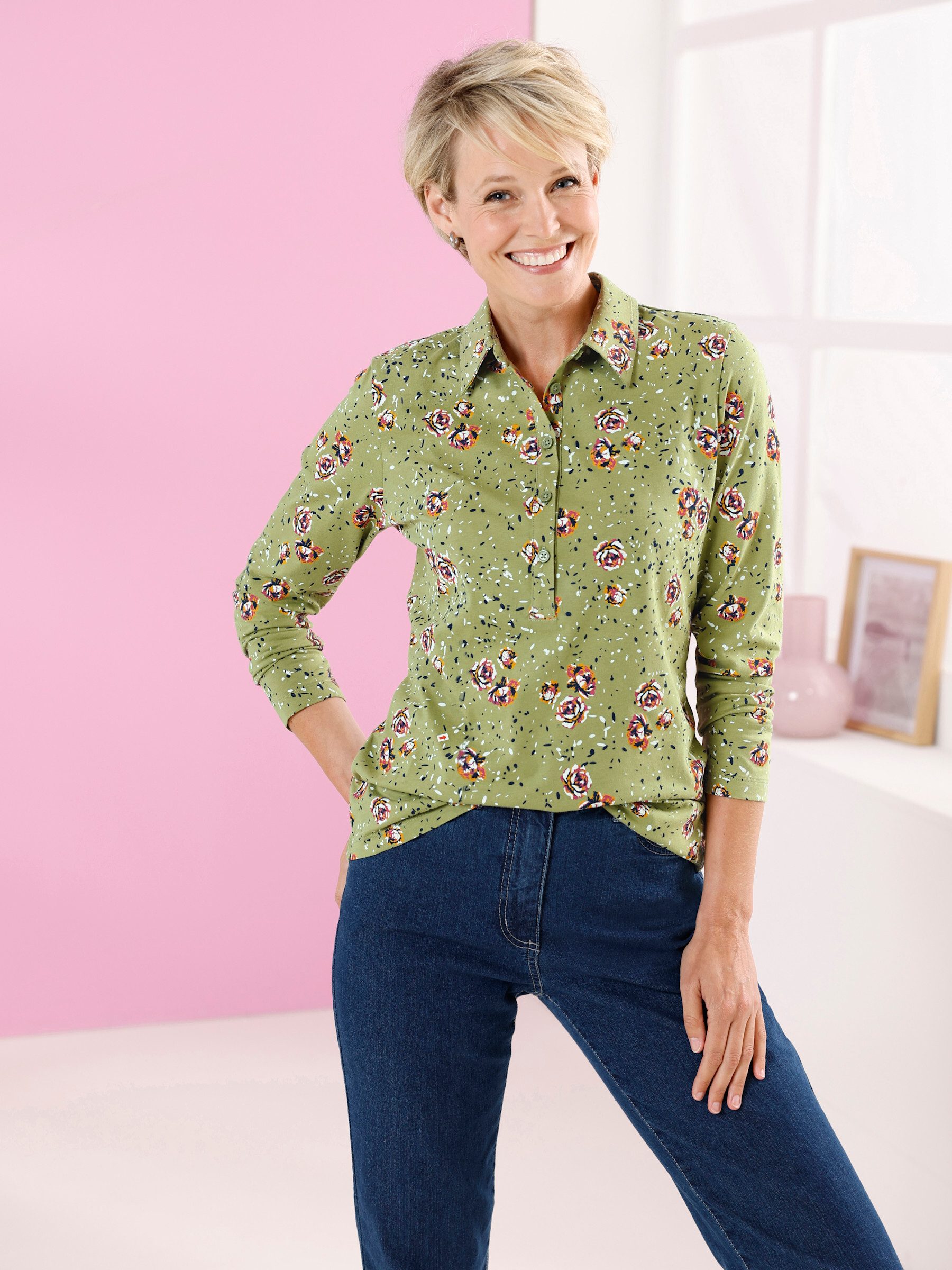 Sieh an! T-Shirt Poloshirt Langarm