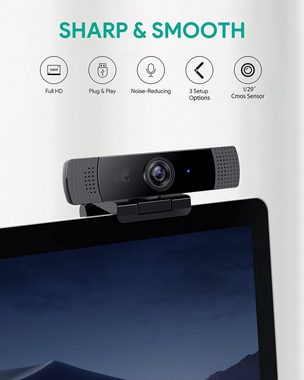 AUKEY PC-LM1E Webcam FullHD 1920x1080 Webcam