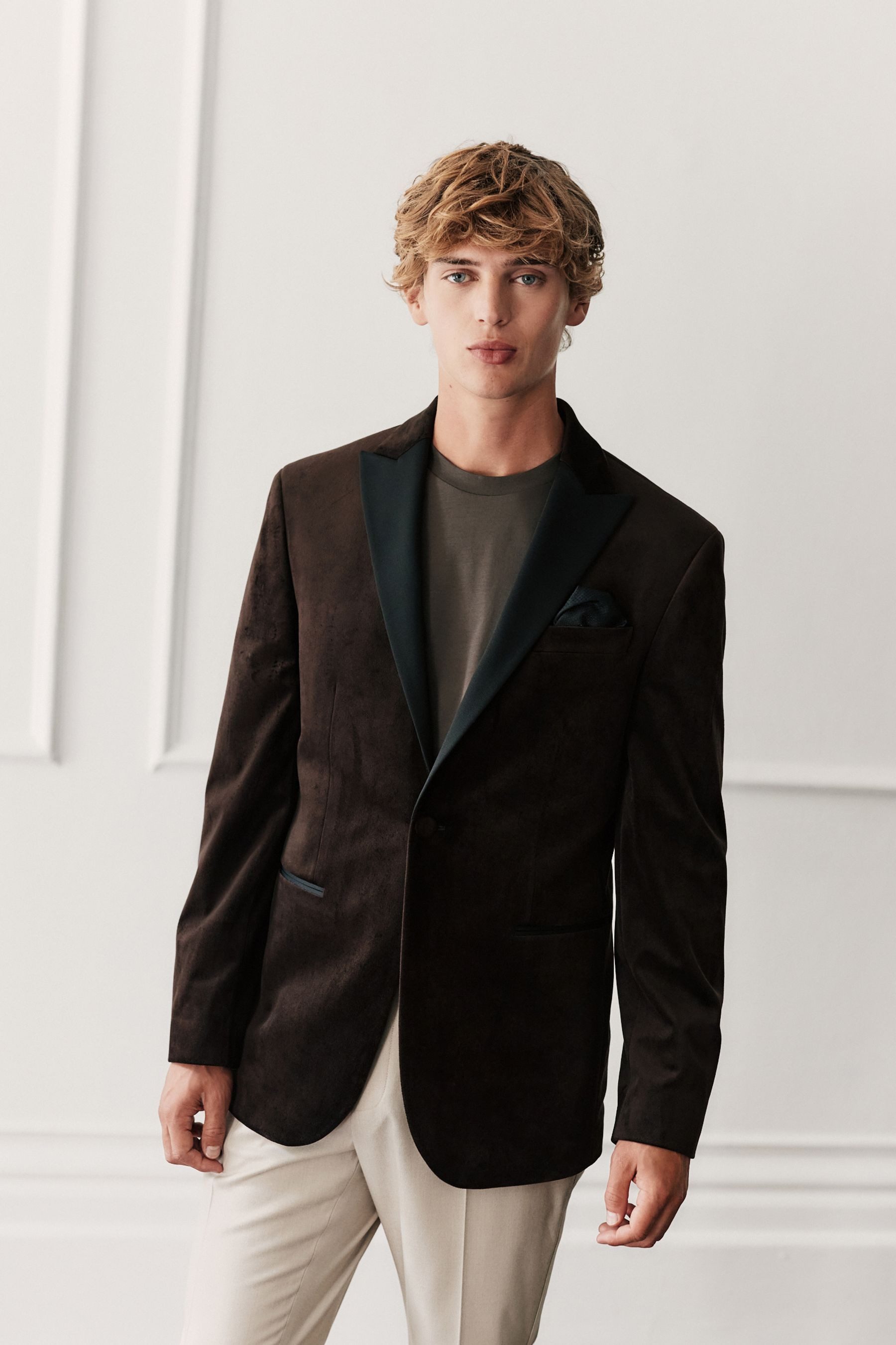 Next Sakko Regular Fit Samt-Sakko (1-tlg)