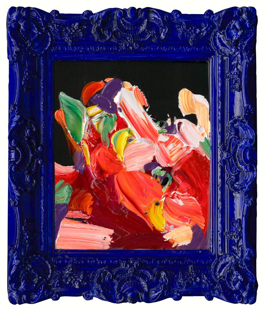 ArtUniverse Gemälde Leinwandbild Barock en vogue bunt 43 x 38 cm, Abstrakt