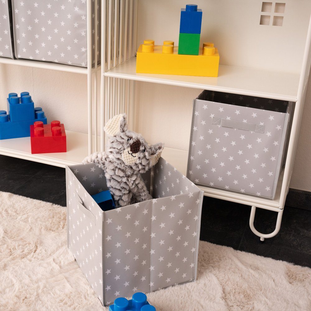 HOME DELUXE Kinderregal TODO M 134 x 61 x 28 cm, inkl. 2 Aufbewahrungsboxen, Rutschfest I Kindermöbel, Kinderregal mit Boxen – Bild 4 von 5