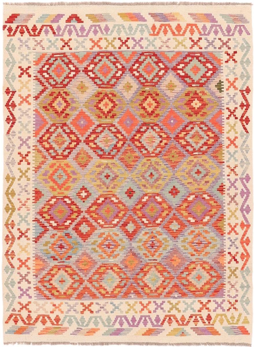 Orientteppich Kelim Afghan Heritage 152x200 Handgewebter Moderner Orientteppich, Nain Trading, rechteckig, Höhe: 3 mm