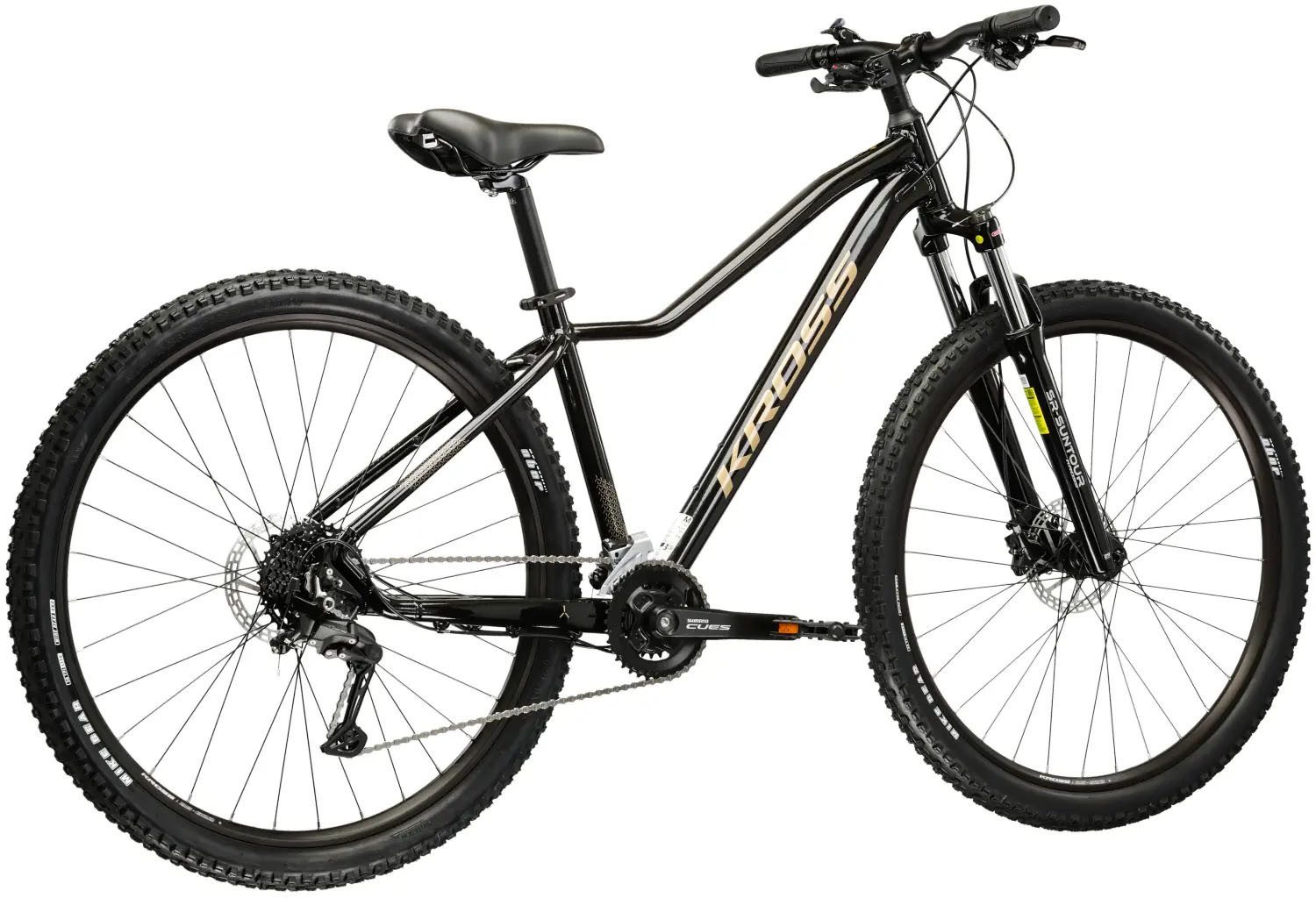 Kross Mountainbike KROSS Mountainbike Hardtail 27,5" LEA 5.0 schwarz 18 Gänge 2026, 18 Gang Shimano CUES U3020 Schaltwerk, Kettenschaltung