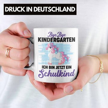 Trendation Tasse Trendation - Bye Bye Kindergarten Einschulung Mädchen Geschenk Tasse Schulstart 1. Schultag Schuleinführung Schulanfang Geschenkidee 2022 Schulkind Ich Bin Jetzt Ein Schulkind