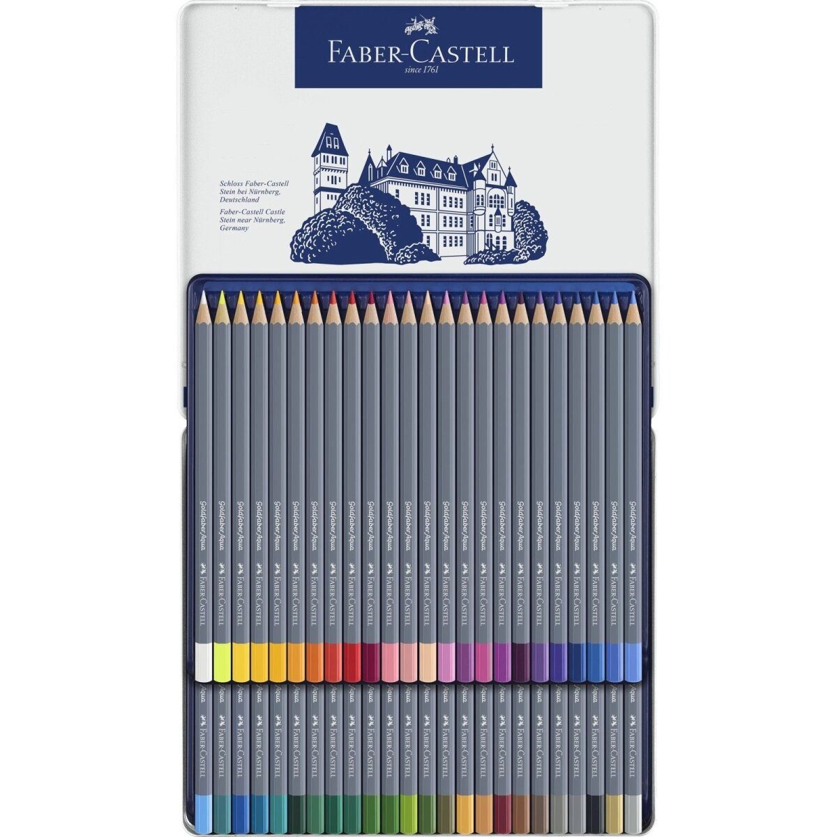 Faber-Castell Maltuch Aquarellstift Goldfaber sortiert im 48er Etui
