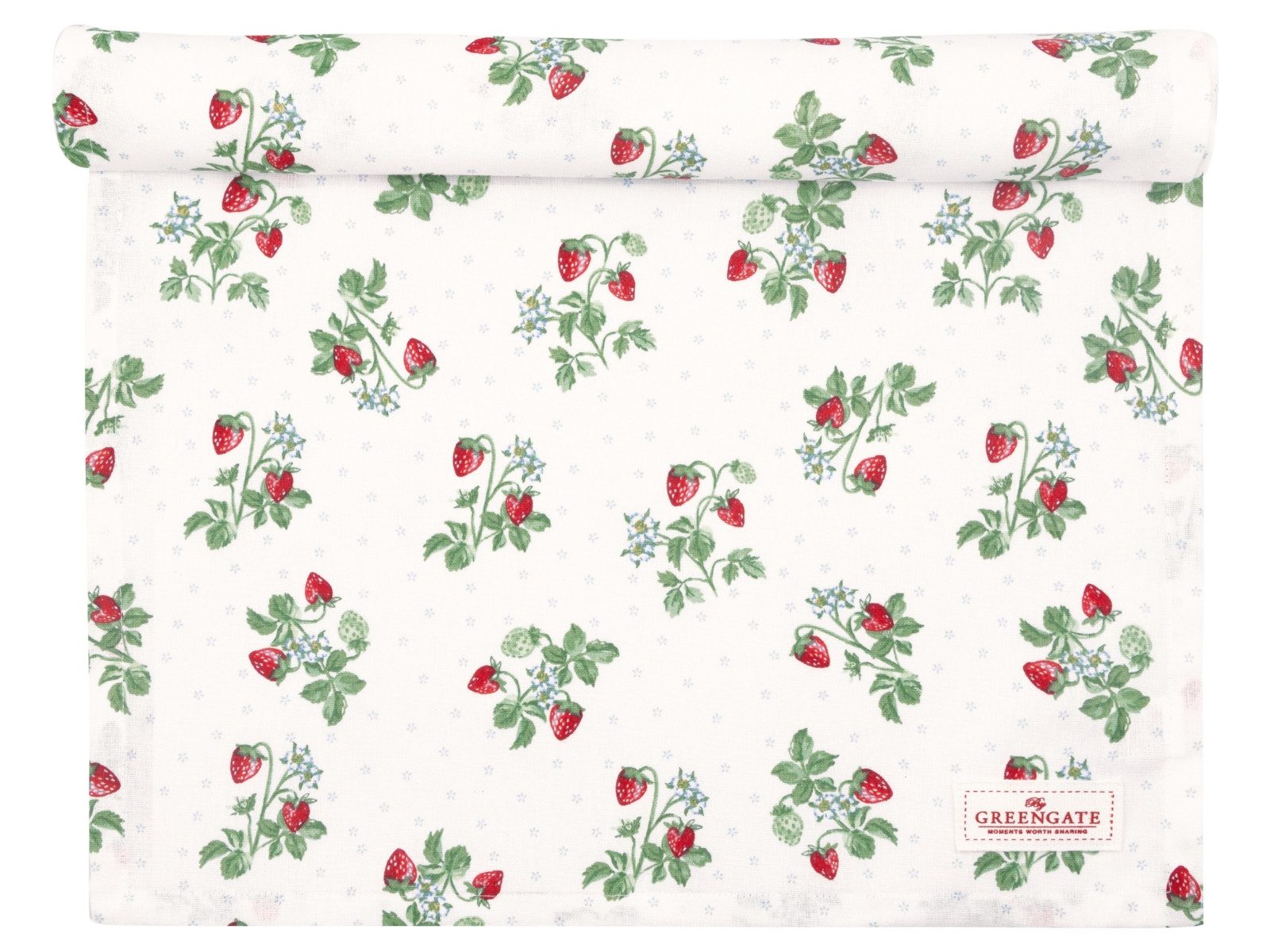 Greengate Tischläufer Berry Tischläufer white 140x45cm