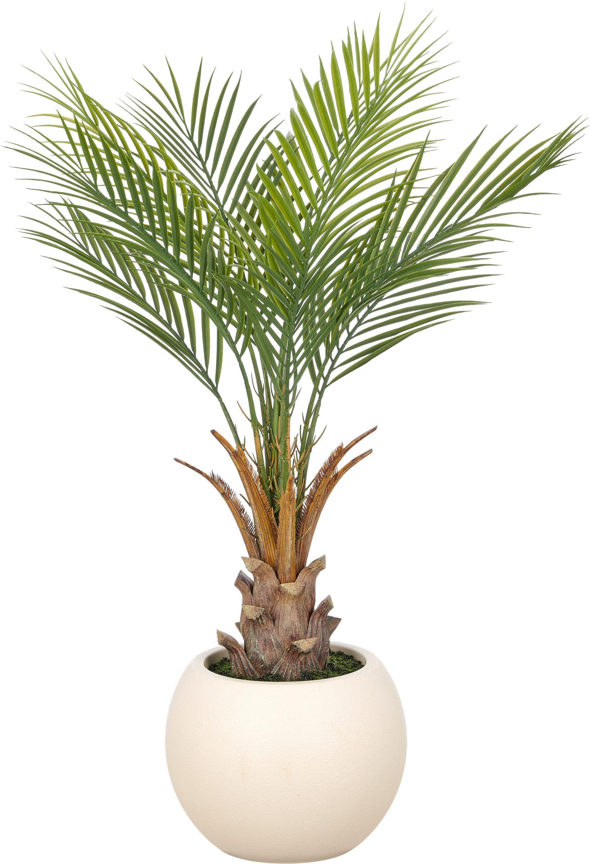 Kunstpalme Phoenixpalme roebelenii, Creativ green, Höhe 90 cm, mit naturgetreuen Palmwedeln
