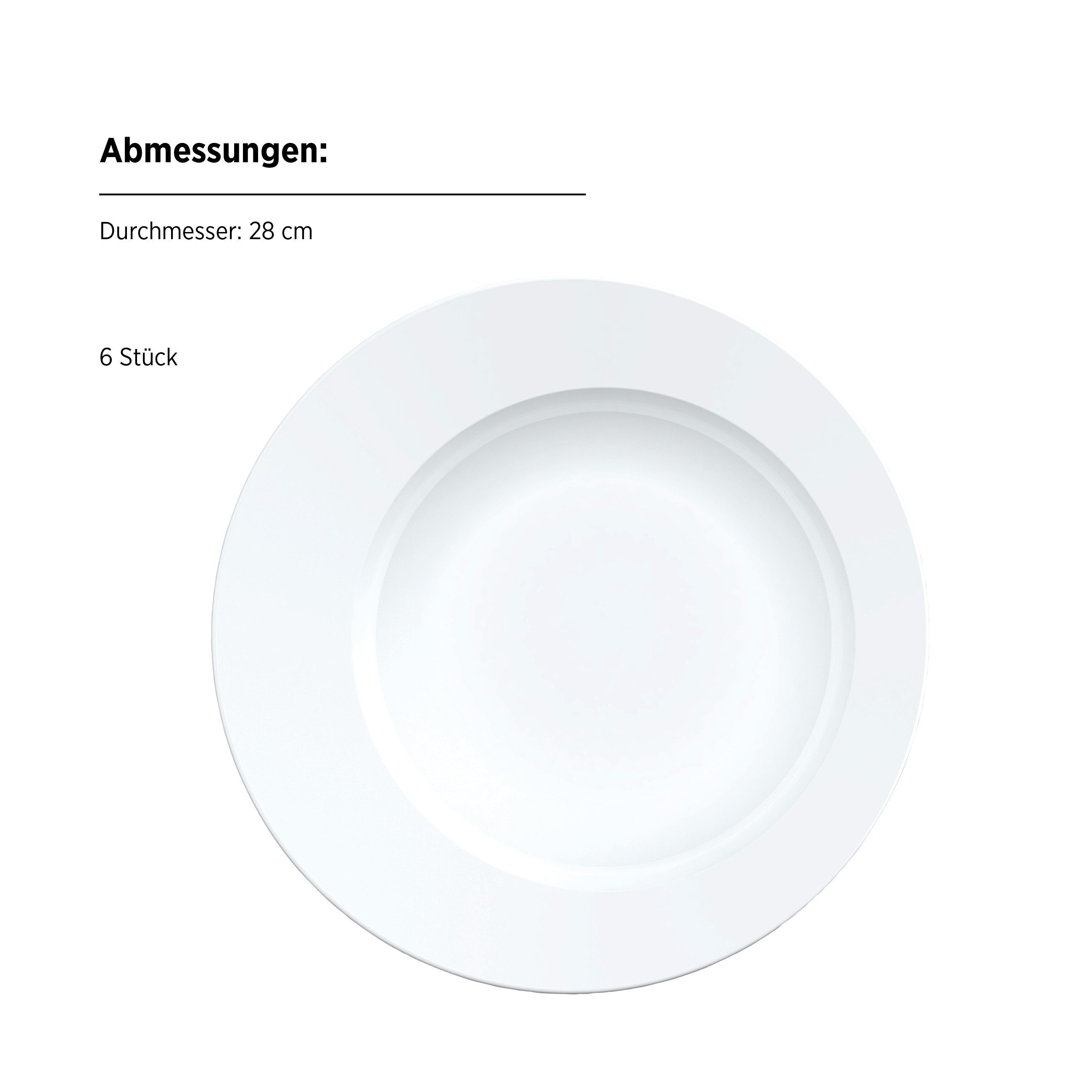 MÄSER Suppenteller Eclipse, (6 St)