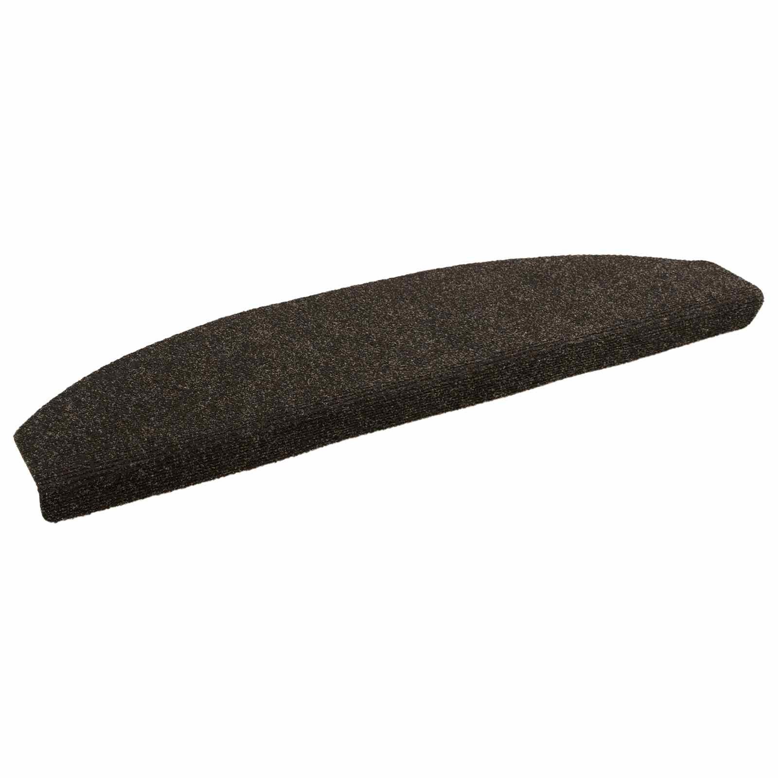 vidaXL Stufenmatte 80 x 24,5 x 3,5 cm Selbstklebende Treppenschoner Halbkreis 15 pcs Dunk