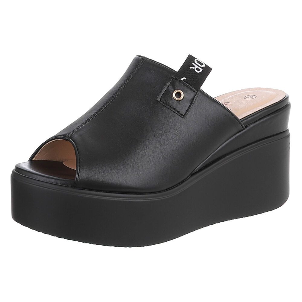 Ital-Design Moderne Absatzsandalen mit Plateau für Damen Plateausandaletten günstig online kaufen