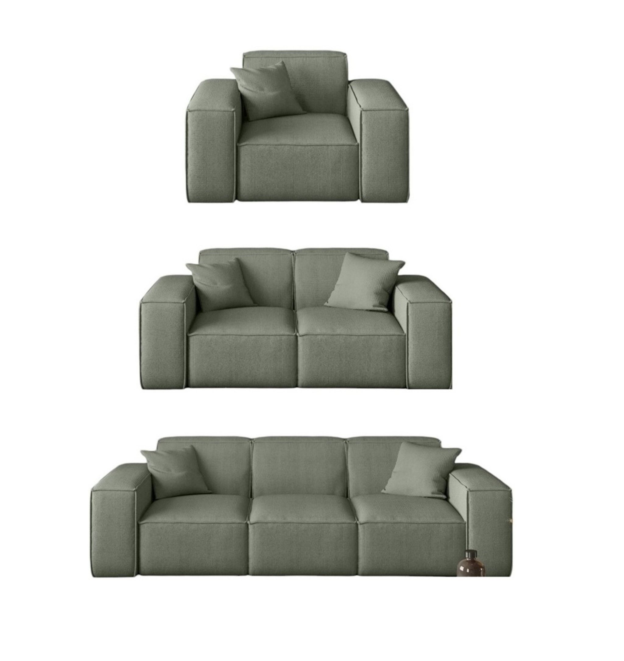 Fun Möbel Polstergarnitur Sofaset Designersofa CELES günstig online kaufen