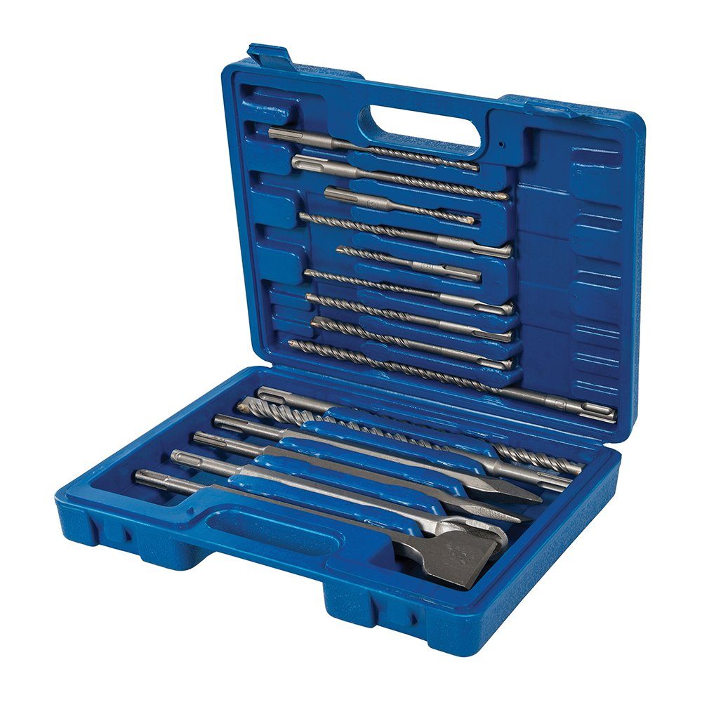 Bohrer- und Meißelsatz SDS-Plus Steinbohrer und -Meißel Set 15-tlg.