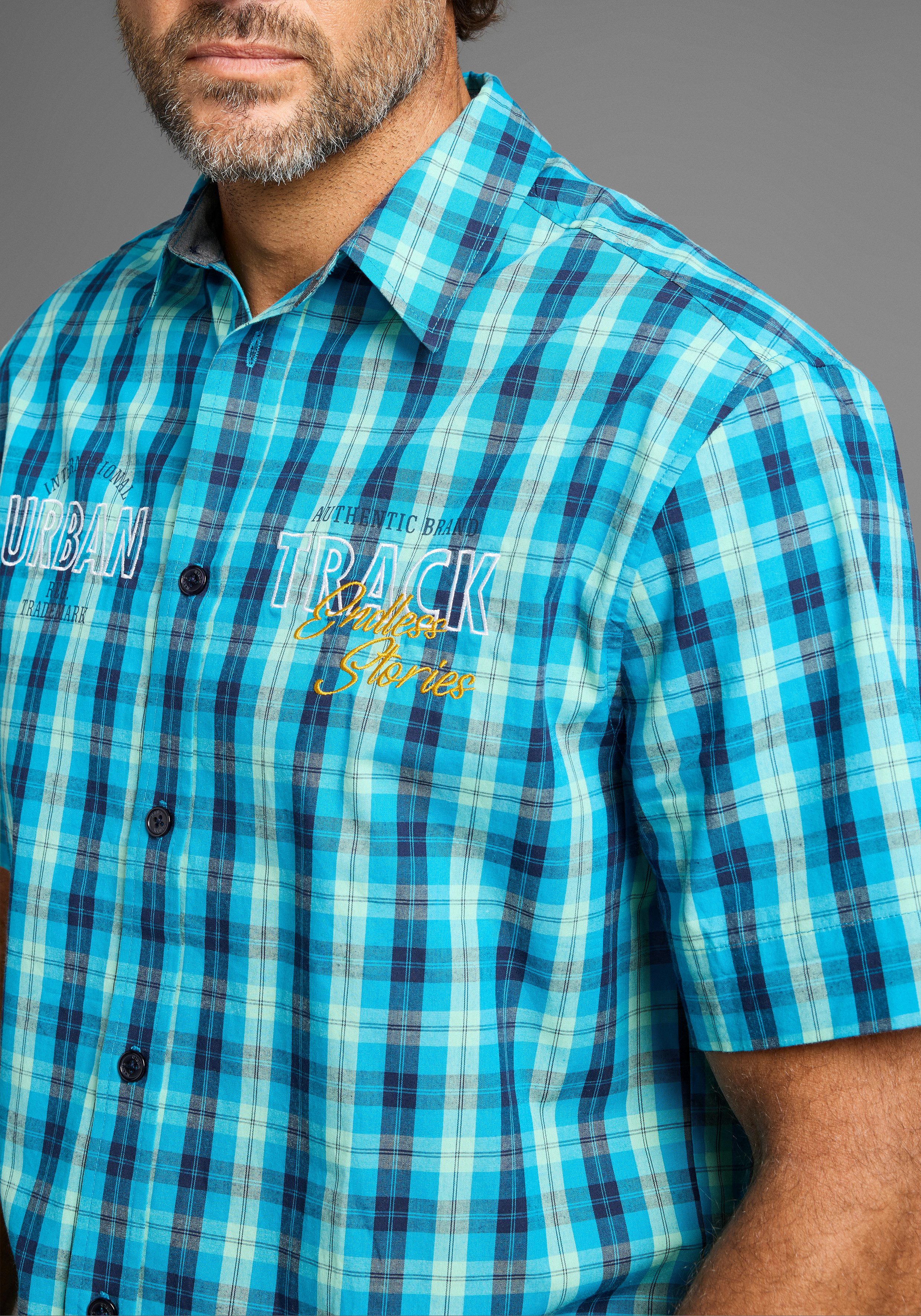 Man's World Kurzarmhemd Kurzarmhemd in bequemer Passform. € 26,99, (€ 26,99 pro 1 Stk).