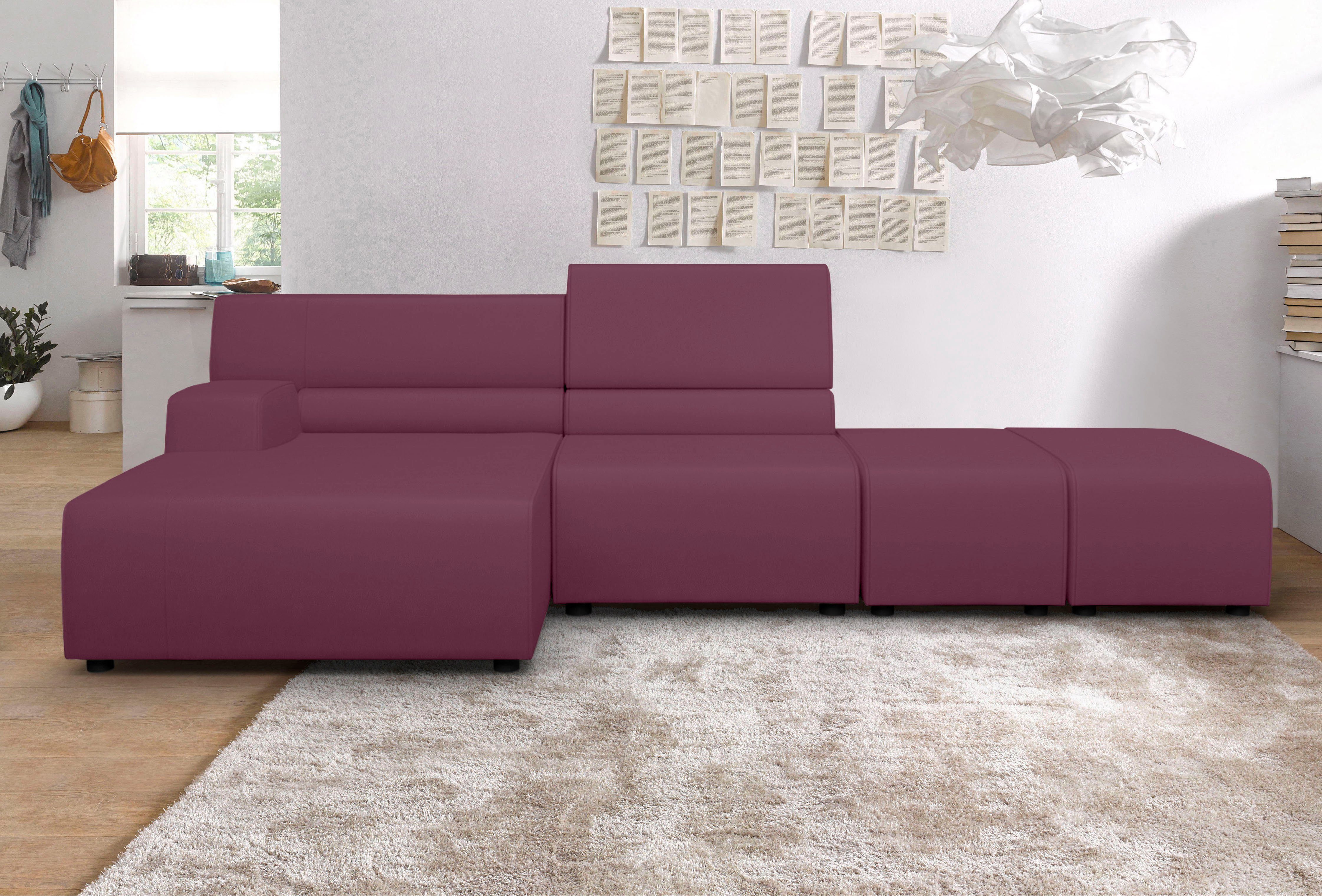 Egoitaliano Ecksofa Babouche, Designsofa mit außergewöhnlichem Sitzkomfort zum Wohlfühlen