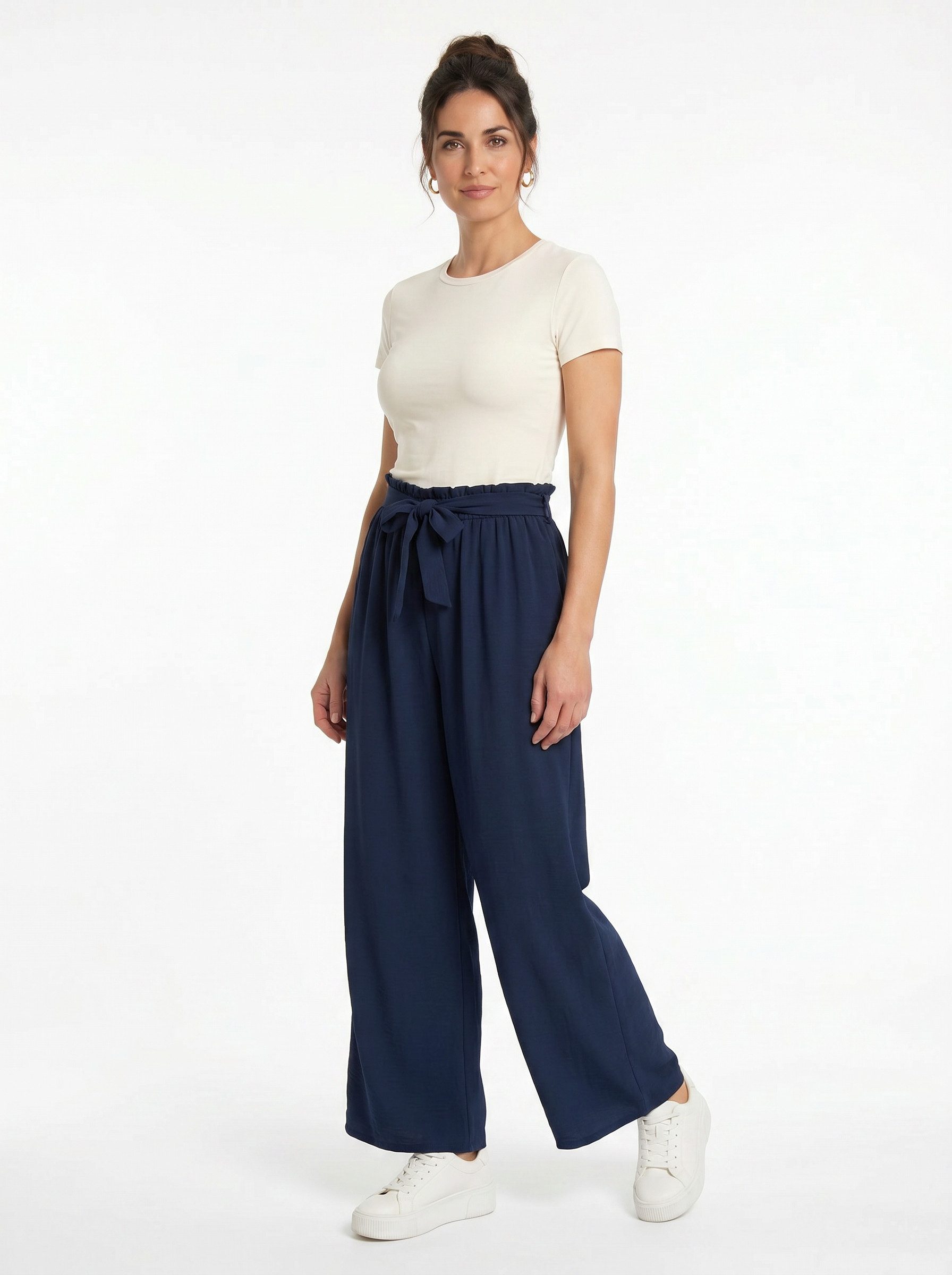ITALY VIBES Palazzohose - DILETTA - luftige Palazzohose - weite Hose - ONE SIZE passt hier Gr. XS - L