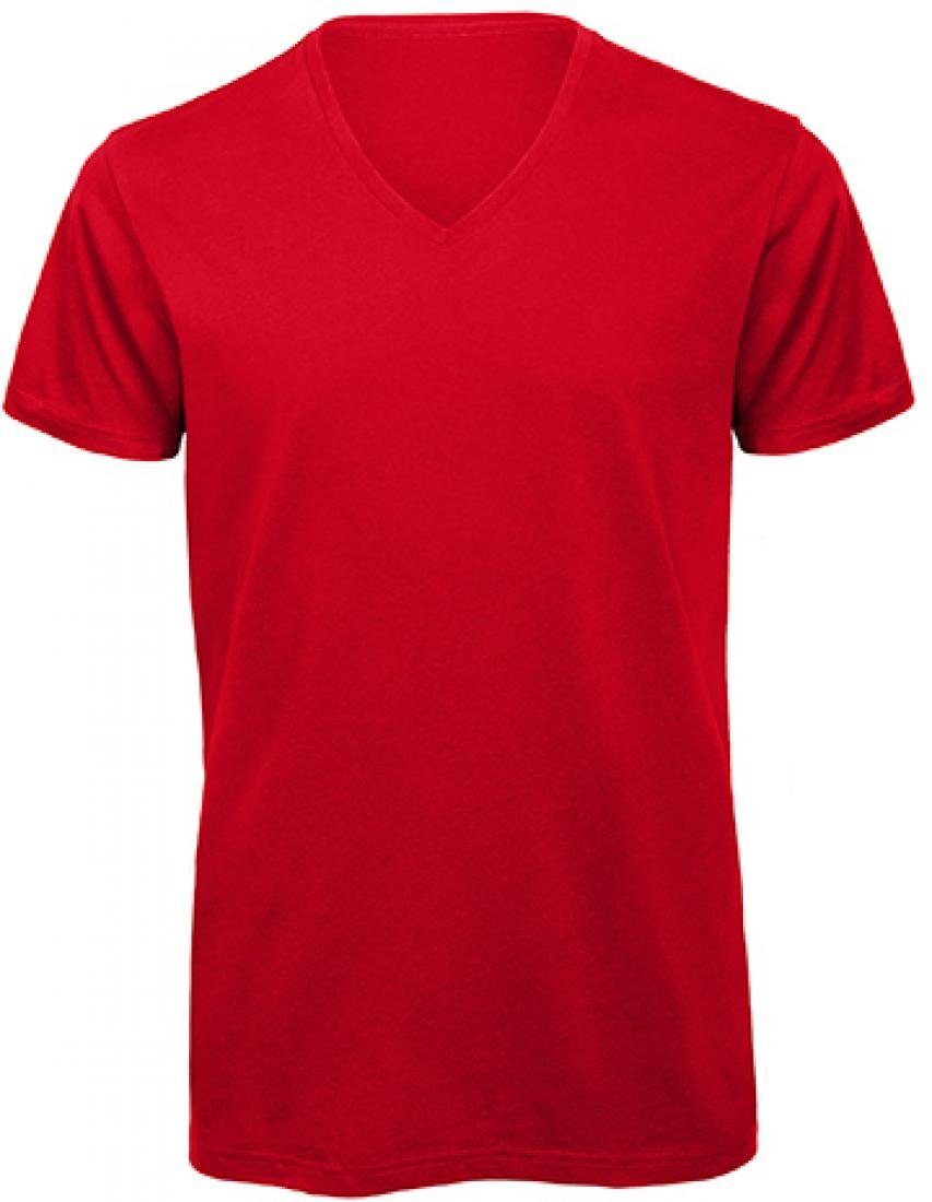 B&C V-Shirt Herren V-Neck T-Shirt / 100% Organic Cotton