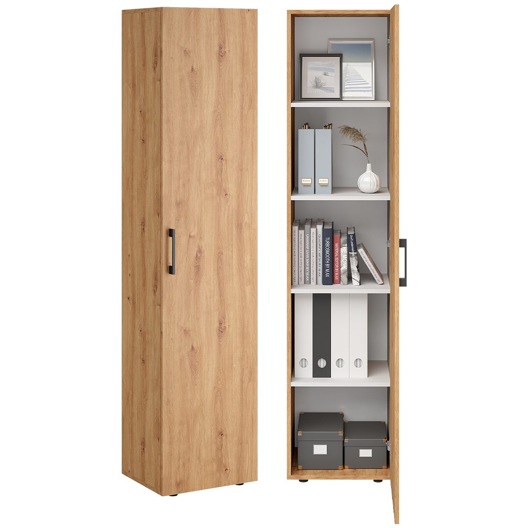 Bellamio Mehrzweckschrank Apol (Eichenoptik) schmaler Aktenschrank günstig online kaufen