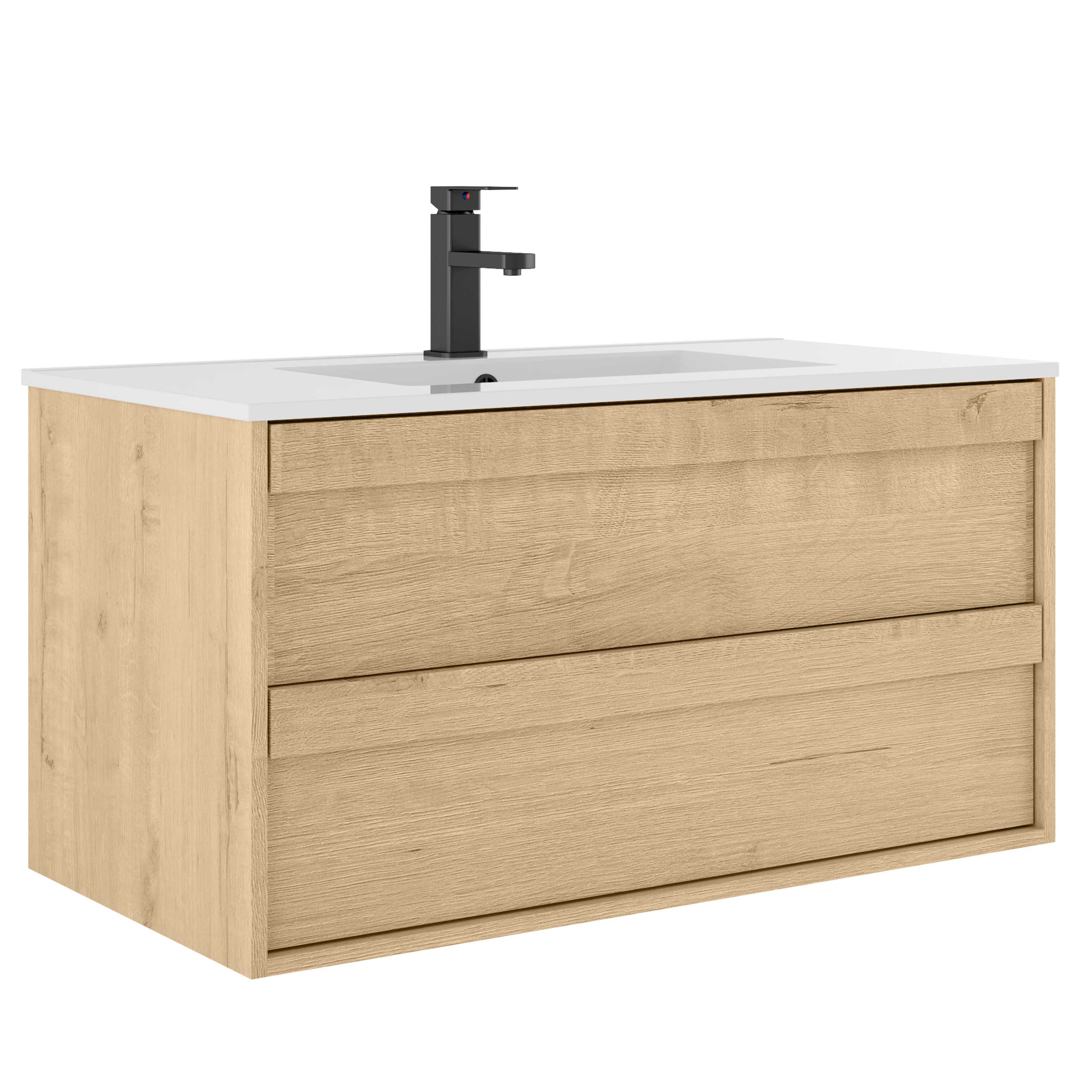 UEV Waschtisch mit Unterschrank, Waschbeckenunterschrank 90cm hängend (mit günstig online kaufen