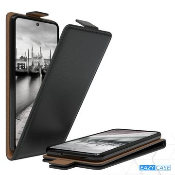 EAZY CASE Handyhülle Flipcase für Samsung Galaxy M52 5G 6,7 Zoll, Tasche Klapphülle Handytasche zum Aufklappen Etui Kunstleder Schwarz