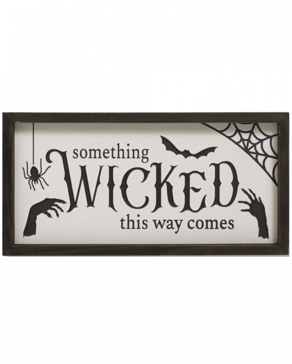 Horror-Shop Hängedekoration Vintage Halloween Wandbild ";Something Wicked